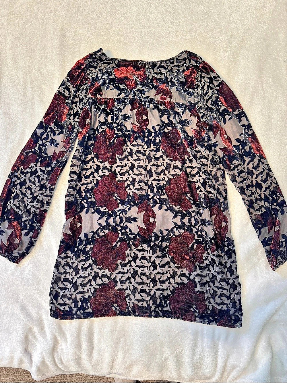 Abercrombie & Fitch Floral Dress in Black & Red Size Small Like New